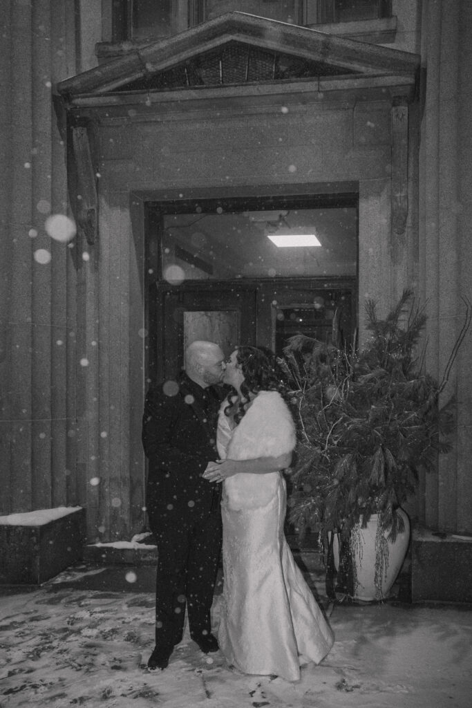 Hanny Manny Building wedding couple on New Year’s Eve in Olean, NY
